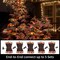 Super-Bright Extendable Orange Purple and Green halloween Lights (Orange Purple Green-Brown Wire)